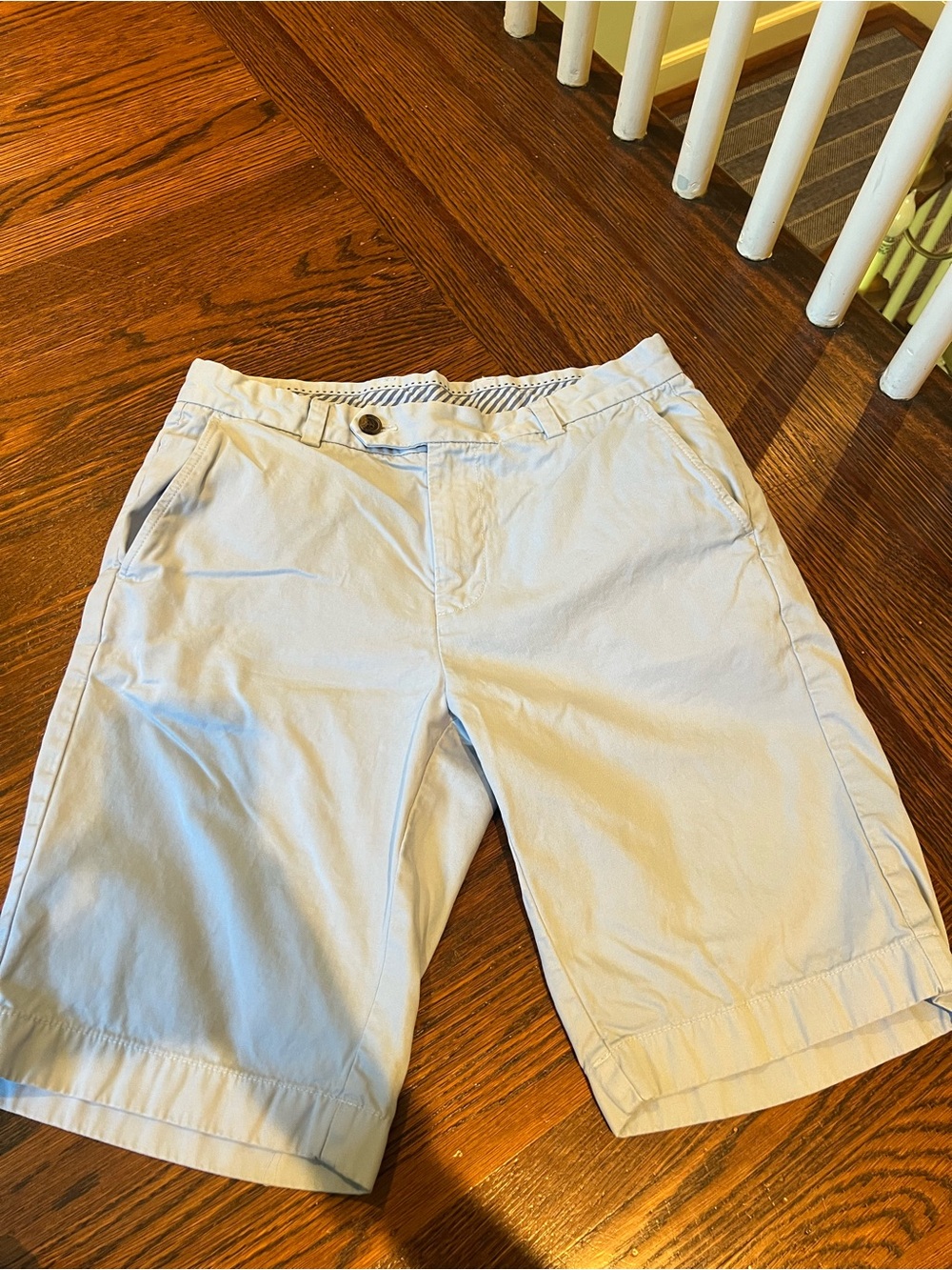 Brooks Brothers Light Blue Cotton Bermuda Shorts